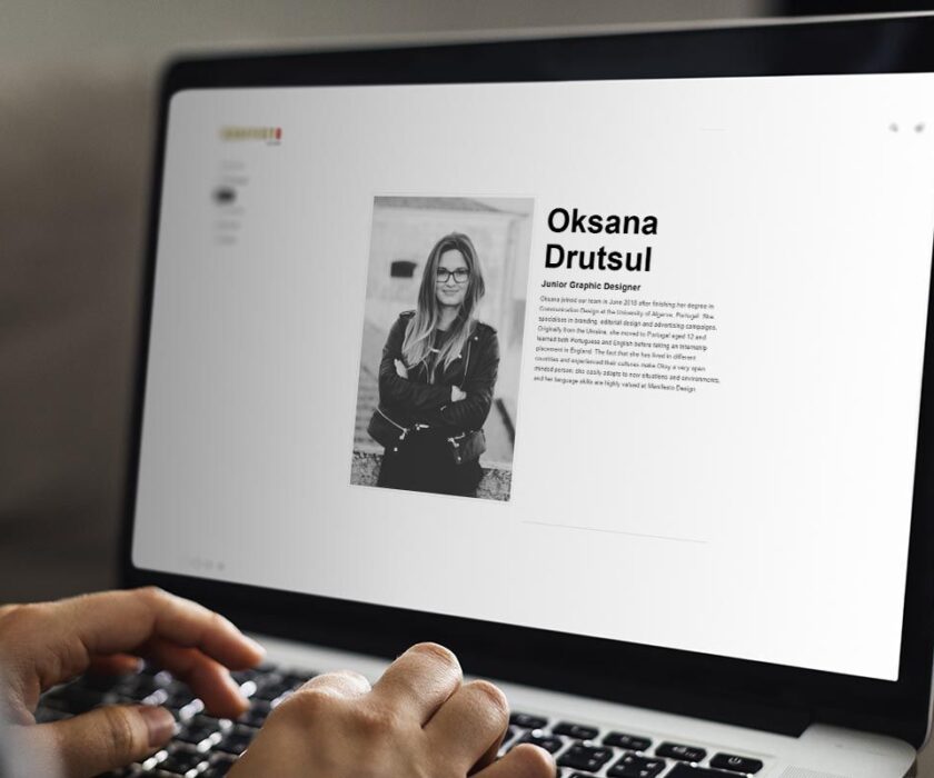 Working on a web template on the laptop