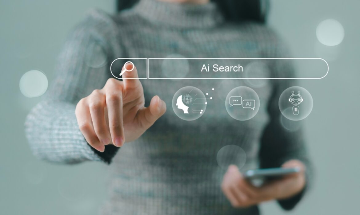 Businessman,Using,Smartphone,With,Ai,Search,Engine,Bar,For,Data